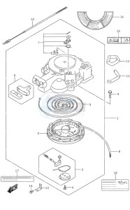 DF 25A drawing Recoil Starter