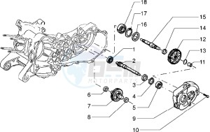 Sfera RST 125 drawing Wheel axle