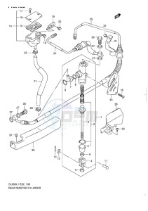 DL650 ABS V-STROM EU-UK drawing REAR MASTER CYLINDER