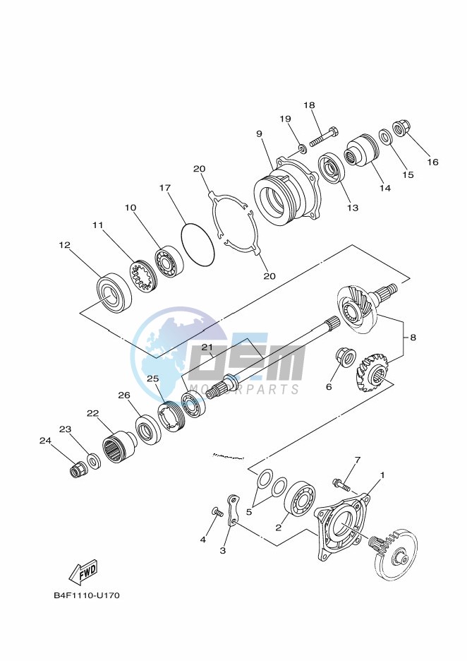 MIDDLE DRIVE GEAR