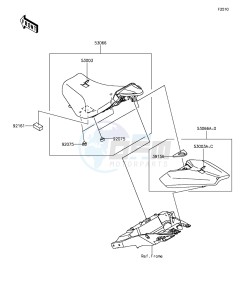 Z1000 ZR1000FGF FR GB XX (EU ME A(FRICA) drawing Seat