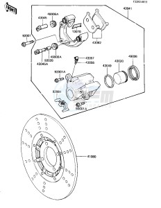 KZ 305 A [CSR] (A1-A2) [CSR] drawing FRONT BRAKE