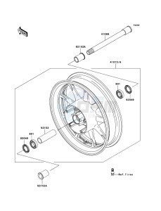 VN1700 CLASSIC TOURER VN1700C9F GB XX (EU ME A(FRICA) drawing Front Hub