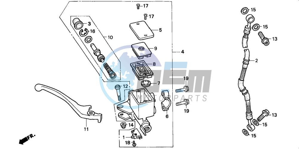 FR. BRAKE MASTER CYLINDER