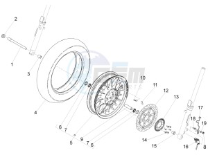 V9 Bobber 850 (EMEA) drawing Front wheel