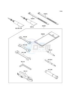 JET SKI ULTRA 260X JT1500E9F EU drawing Owner's Tools