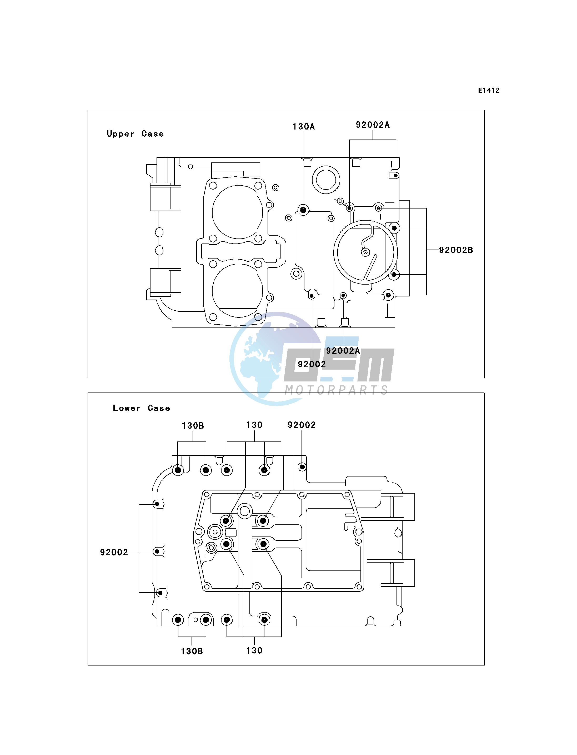 CRANKCASE BOLT PATTERN