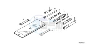 VFR1200XH Europe Direct - (ED) drawing SWITCH/CABLE/MIRROR (VFR1200X/XA/XL)