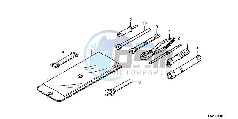 SWITCH/CABLE/MIRROR (VFR1200X/XA/XL)