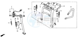 XRV750 AFRICA TWIN drawing STAND