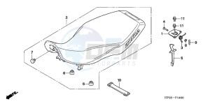 TRX90XD TRX90 Europe Direct - (ED) drawing SEAT