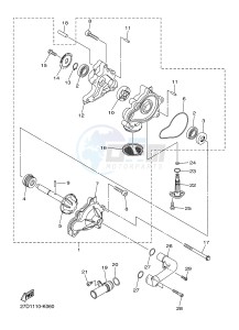 XVS1300A MIDNIGHT STAR (12C7) drawing WATER PUMP