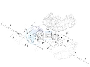 GTS 300 SUPER IE ABS E4 (APAC) drawing Swinging arm