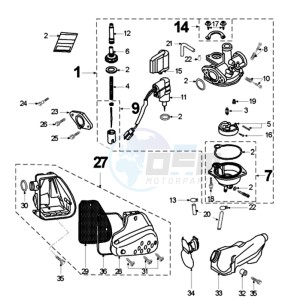 VIVA SL2A BE drawing CARBURETTOR