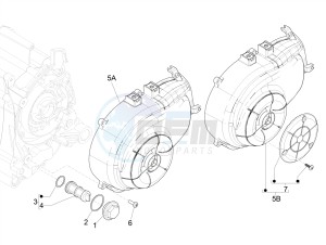 LIBERTY 50 IGET 4T 3V 25KMH E4 NO ABS 25km/h (EMEA) drawing Flywheel magneto cover - Oil filter