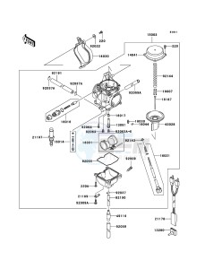 KVF360 KVF360-B3 EU drawing Carburetor