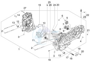 GTS 300 ie Touring drawing Crankcase