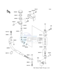 VN 1500 B [VULCAN 88 SE] (B1-B3) N7F drawing REAR MASTER CYLINDER