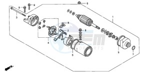 CB1300S CB1300SUPER FOUR drawing STARTING MOTOR