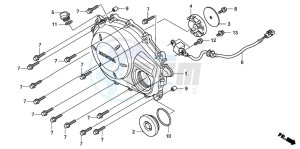 CBF1000S drawing RIGHT CRANKCASE COVER