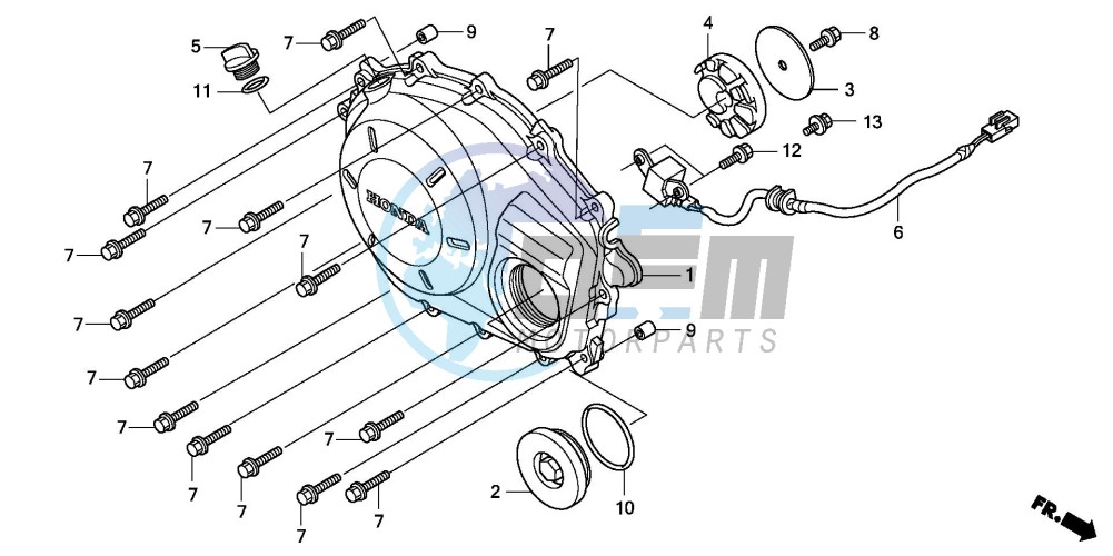 RIGHT CRANKCASE COVER