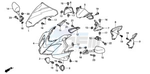 VFR800A drawing UPPER COWL