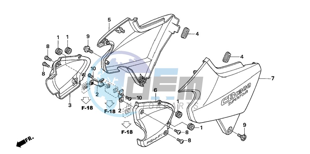 SIDE COVER (CB1300/A/S/SA )