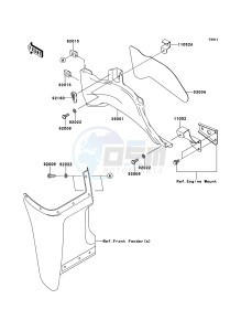 KVF360 4x4 KVF360ADF EU GB drawing Side Covers