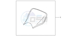 CBR1000RRA France - (F / CMF HRC) drawing E-SEAT