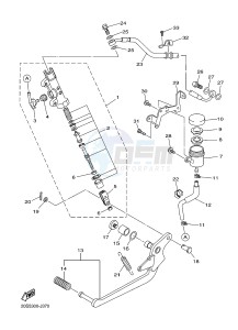 XJ6S 600 DIVERSION (S-TYPE) (36CF 36CH) drawing REAR MASTER CYLINDER