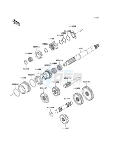 KVF 650 A [PRAIRIE 650 4X4] (A2) [PRAIRIE 650 4X4] drawing TRANSMISSION