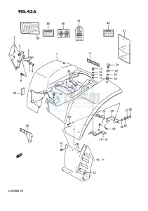 LT230E (E1) drawing REAR FENDER (MODEL M N)