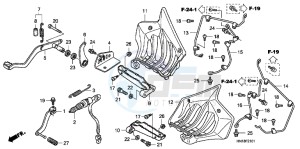 TRX400XC drawing STEP/ PEDAL ( TRX400EX8/ X9/ XC/ XD)