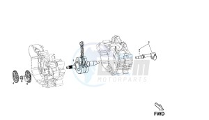 SENDA R-SM DRD RACING - 125 CC VTHDR2A1A VTHDR1A1A 4T drawing CRANKSHAFT