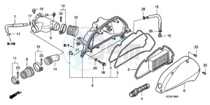 PES1509 Europe Direct - (ED) drawing AIR CLEANER