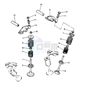 XV VIRAGO 1100 11000 drawing VALVE