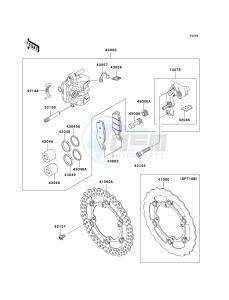 KX 450 D (KX450F) (F8F) D8F drawing FRONT BRAKE