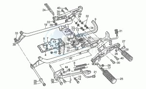 Strada 1000 drawing Footrests-stands