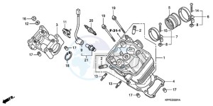 CBR125RWA UK - (E / WH) drawing CYLINDER HEAD (CBR125RW7/RW9/RWA)