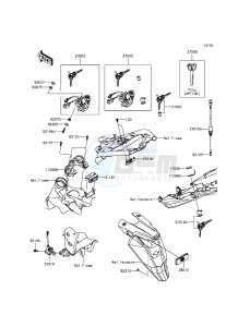 Z800 ABS ZR800DDS UF (UK FA) XX (EU ME A(FRICA) drawing Ignition Switch