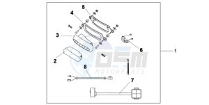 XL1000VA9 Europe Direct - (ED / ABS) drawing REAR FOG LIGHT KIT