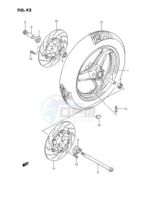 GSX1100 (E2) drawing FRONT WHEEL