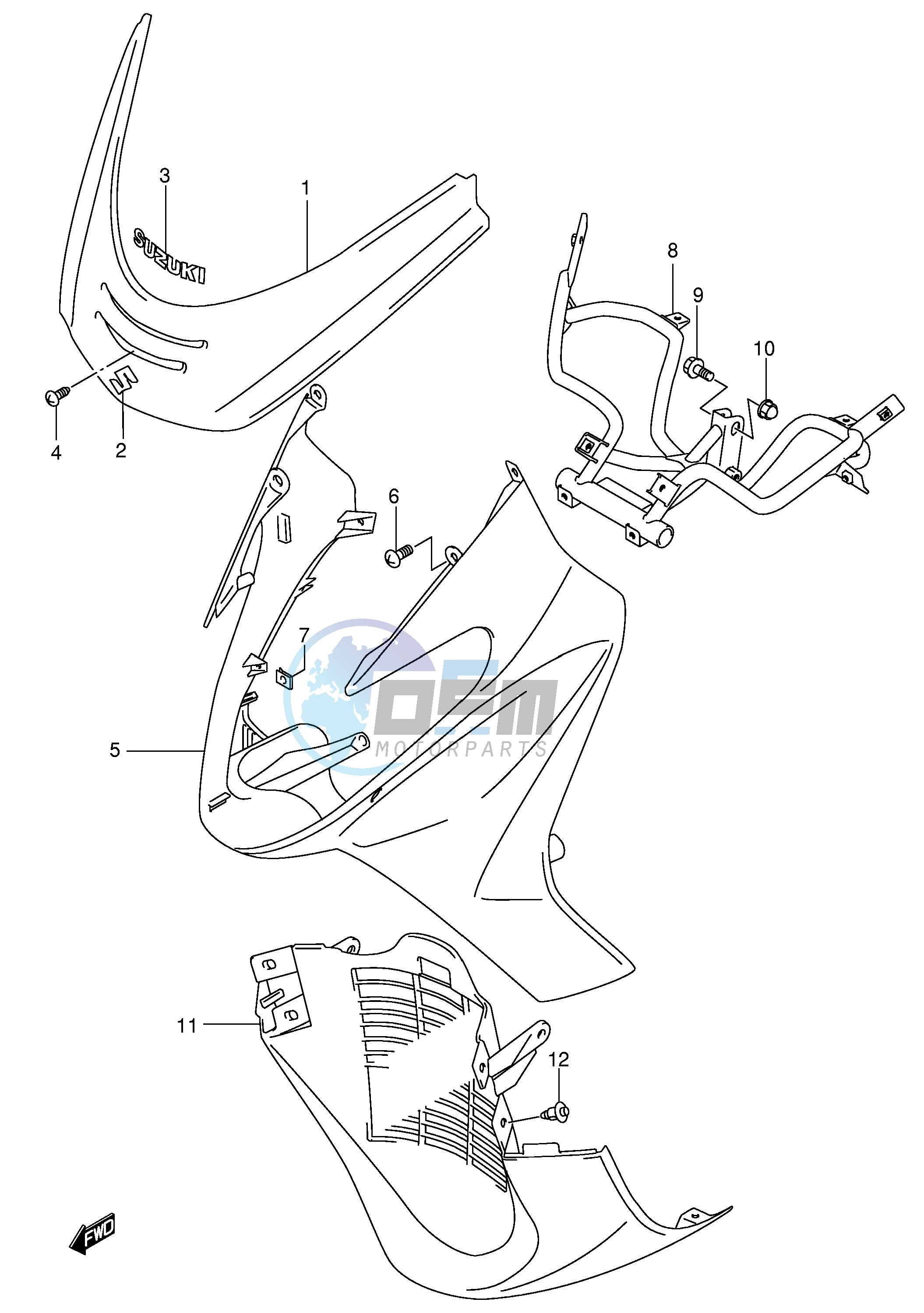 FRONT LEG SHIELD (MODEL X)