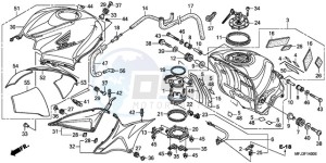 CBR600RRA Australia - (U) drawing FUEL TANK