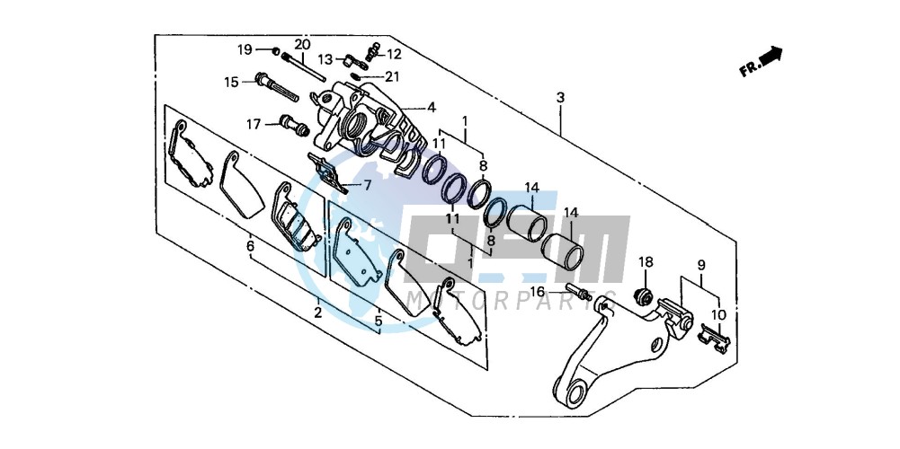 REAR BRAKE CALIPER