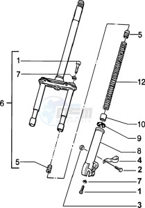 Zip 50 4T drawing Fork