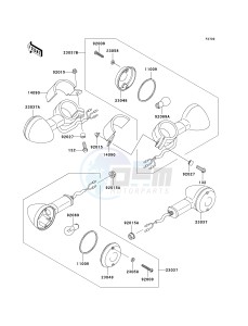 EN 500 C [VULCAN 500 LTD] (C6F-C9F) C8F drawing TURN SIGNALS