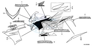 CBR500RAF CBR500R UK - (E) drawing MARK/STRIPE