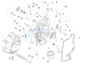 MP3 500 LT E4 Sport - Business (EMEA) drawing Flywheel magneto cover - Oil filter