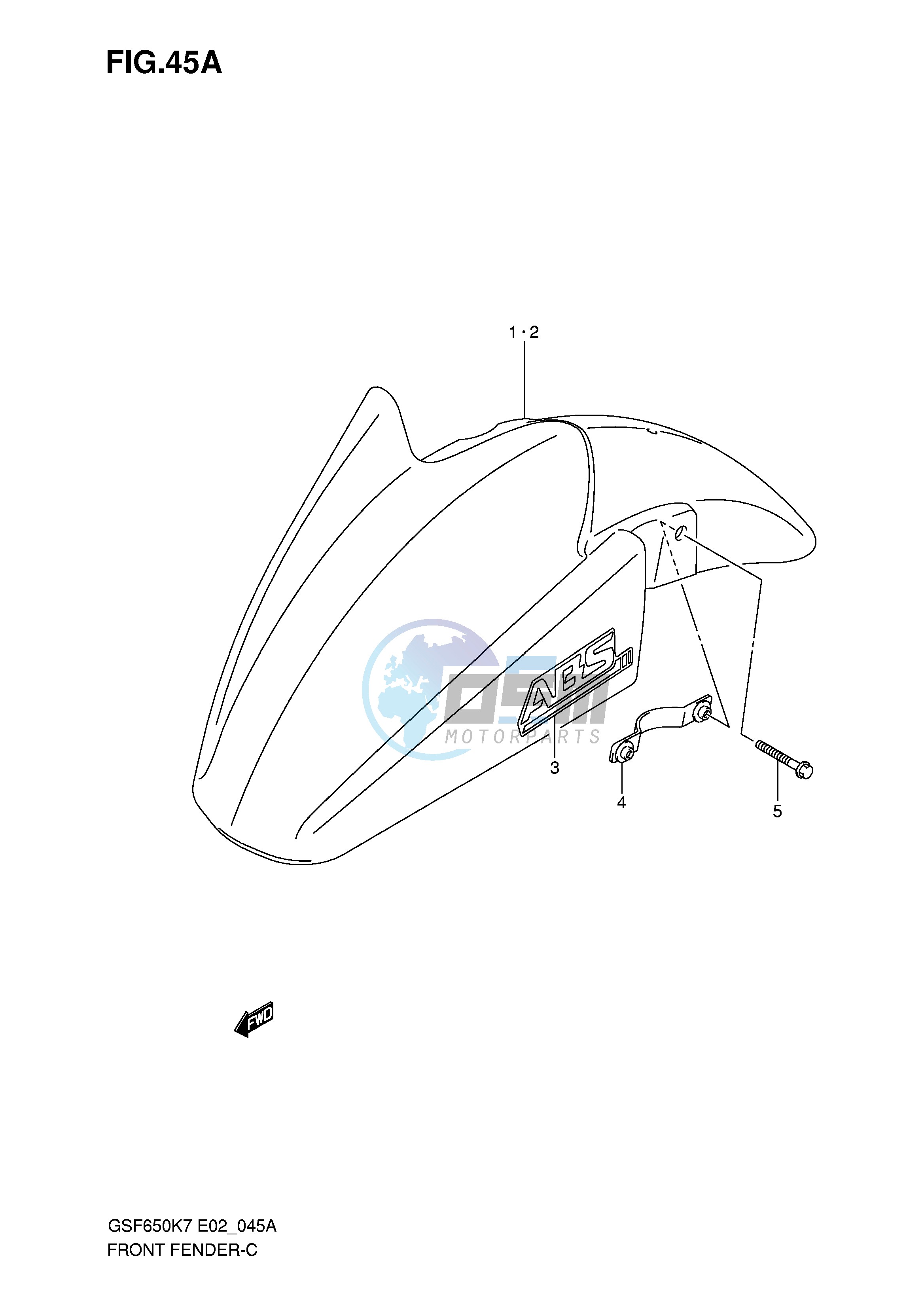 FRONT FENDER (MODEL K8)